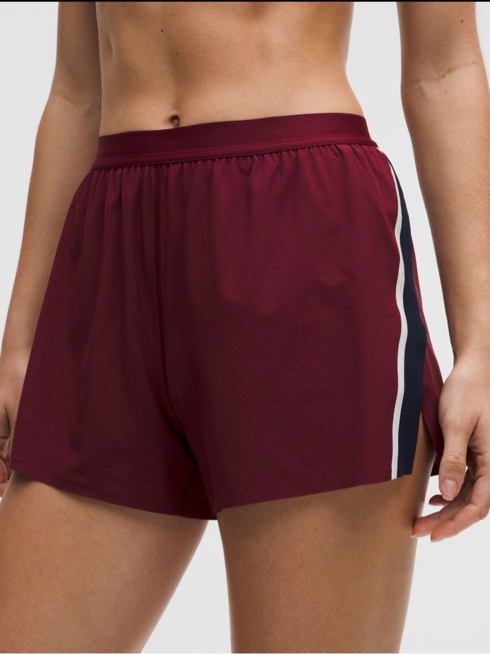 Lululemon - High Rise Split Short 3” *Stripe - Size S - NWT - Picture 7 of 8